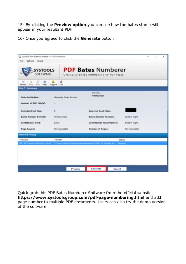Bates Stamping Ebook Download